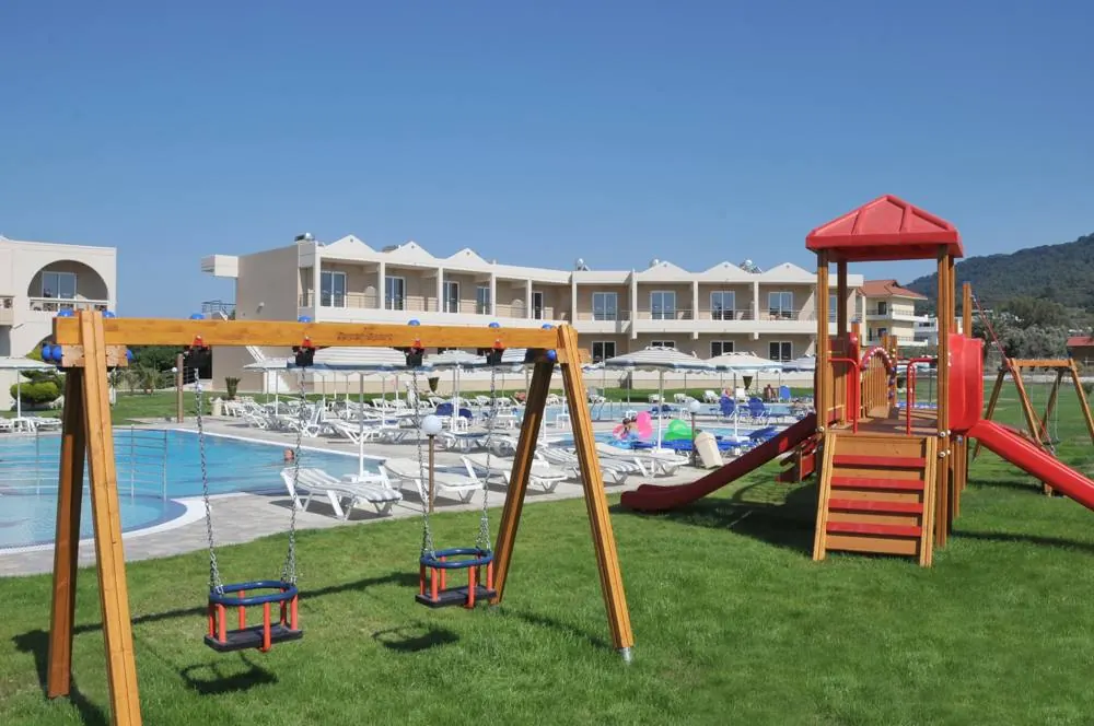 Playground next to the pool